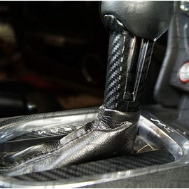 Decal Concepts Carbon Fiber Shift Knob and Panel Decal Accent Kit - (Fits Mustang 2015-2023) (Black Carbon Fiber)