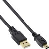 InLine 31810F USB 2.0 Flachkabel, USB A Stecker an Mini-B