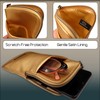 Double Eyeglass Case | Semi Soft Faux Leather Zipper Glasses