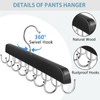 Jean Organizer for Closet, Jeans Hanger, 14 Hooks Wood Hanger
