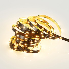 Reality Leuchten R65565102 LED Strip Chip Plastic Black with 17.5 Watt LED, 500 cm Can be Shortened, Remote Control