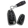 HIBEYO Flip 3 Button Key Fob Cover Compatible with Ford