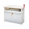 Gibraltar Mailboxes Mailsafe Medium Capacity Aluminum White, Wall-Mount Mailbox, MSK0000W