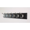 HIGH & MIGHTY 515757 Coat Rack 6 Hook Rail, Easy