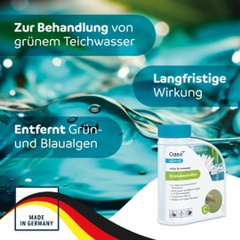 OASIS Water Treatment Aqua Activ Algo Greenaway 500 ml, silver