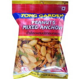 Tong Garden Peanuts Mixed Anchovy, 30g (Pack of 4)