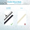 Love-KANKEI Shower Squeegee Stainless Steel Squeegee Shower with Suction Cup,