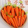 Pokinge 60pcs Artificial Carrots Mini Plastic Kitchen Decoration, Artificial Vegetables