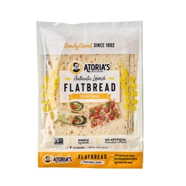 Atoria's Family Bakery Traditional Lavash Flatbread 10 Pack | 50 Individual Lavash Wraps | Fresh Baked, All Natural, GMO Free, and No Artificial Preservatives or Flavors 10-Packs of 5 Sheets (50 Sheets)