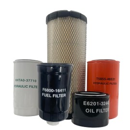 Maintenance Filter Kit Compatible with Kioti CK3510 HST CK4010 HST Compact Tractor, Oil & Fuel & Air & Hydraulic Oil & HST Filter, Replace #E6201-32443 F6800-16411 E7230-11081 HHTA0-37710 T5855-46531