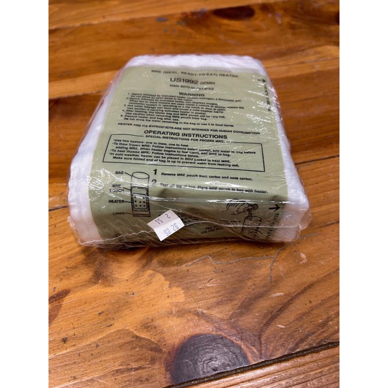US1992 Flameless Ration Heaters Unopened Pack (12) MRE Camping US1992