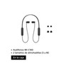 Sony WI-C100 - Audífonos inalámbricos intraauriculares con Banda para el
