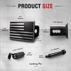 Trailer Hitch Cover with Lock, 2 Inch Receivers, American Flag