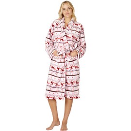 Intimo Women's Reindeer Holiday Robe