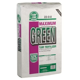 Turf Line Maximum Green Turf Fertilizer 22-0-8 (Step 3 Max Green Program) - Iron for a Healthy, Lush Grass Lawn with Slow Release Nitrogen (5,000 Square Feet)