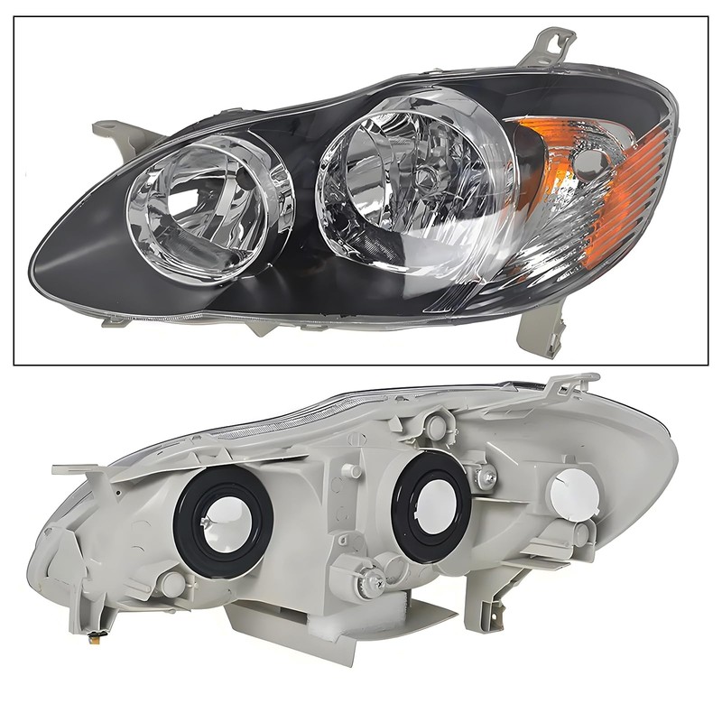 2PCS Headlights Assembly For 2003 2004 2005 2006 2007 2008