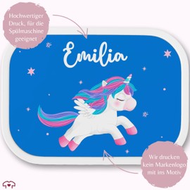 Children's Campus Lunch Box for Mepal - Unicorn - 750 ml - Blue - School Gifts Girls Children's Lunch Boxes Nursery Unicorns Lunch Box Preschool Child Vesperbox Kita Unicorns
