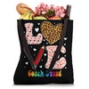 Love Heart Coach Squad Leopard Plaid Red Valentines Day Tote
