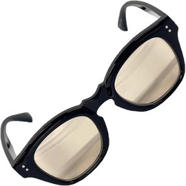 FashionBerry 99% UV Protection Lenses, Big Frame Sunglasses, Date Glasses, Eye Friendly, No Fatigue, Small Face Effect, Fashion Glasses, Unisex, Lightweight, UV Protection UV400, Black x Light Brown