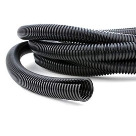 10 FT 1/4" INCH Split Loom Tubing Wire Conduit Hose Cover Auto Home Marine BlackMarine Black