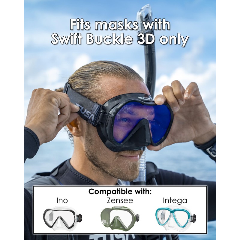 TUSA Fabric Diving Mask Strap for Swift Buckle 3D Masks,