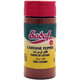 Sadaf Cayenne Pepper Ground - Cayenne Pepper Powder Spice for Cooking and Food Flavoring - Pimienta de Cayena - Kosher - 2 Oz Bottle with Shaker Top