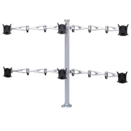 Hexa Monitor Desk Mount Triple Arms with Clamp Base (DM-H1A3-C)                                                                                       