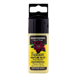 Mod Podge Fashion Fabrics and Colours Sparkling Lemon Synthetic Material – Yellow, 11.5 x 3.3 x 2 cm