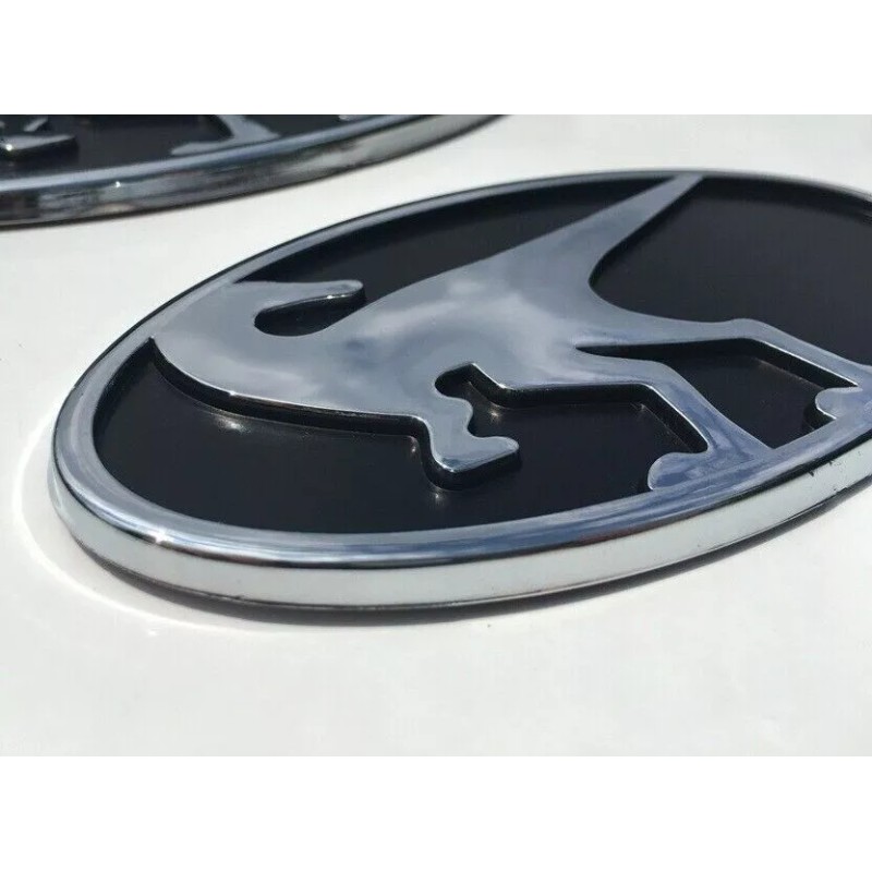 Exos Chrome Raptor Front Emblem - Hyundai Veloster Turbo &