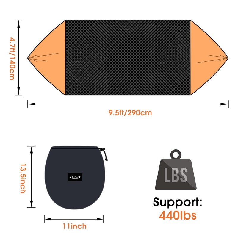 G4Free Large Camping Hammock with Mosquito Net 2 Person Pop-up
