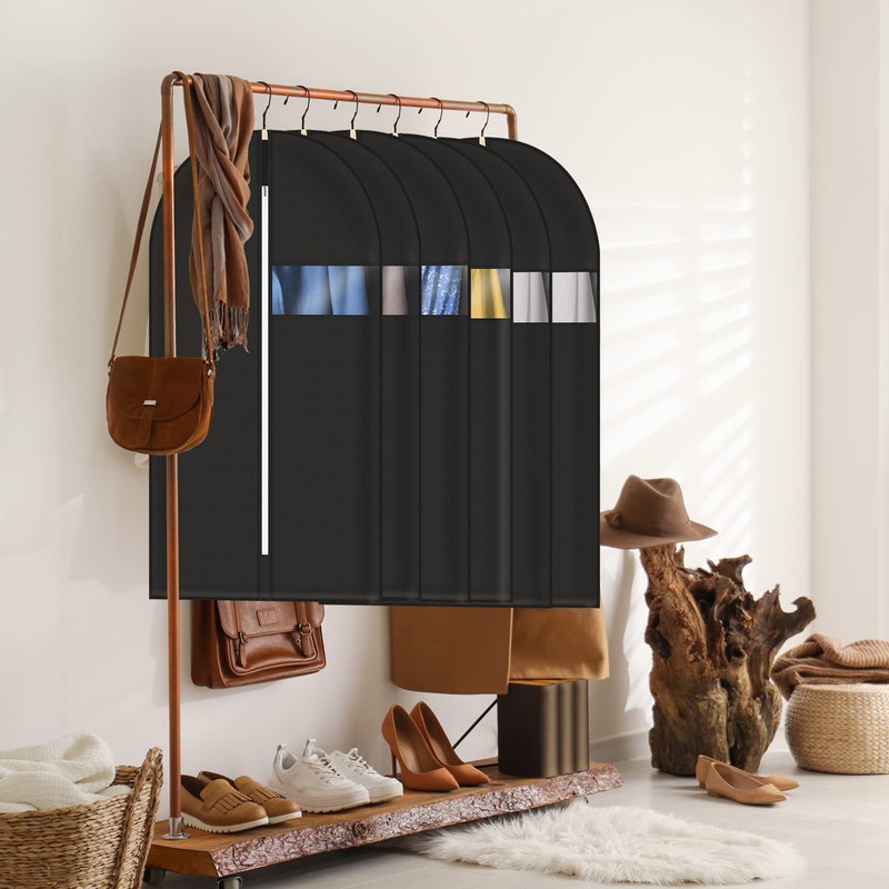 Asiulalt 5 Pack Garment Bag for Hanging Clothes, 55 Inch