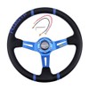 RASTP Universal Racing Steering Wheel,Deep Dish Steering Wheel Leather Embroidery