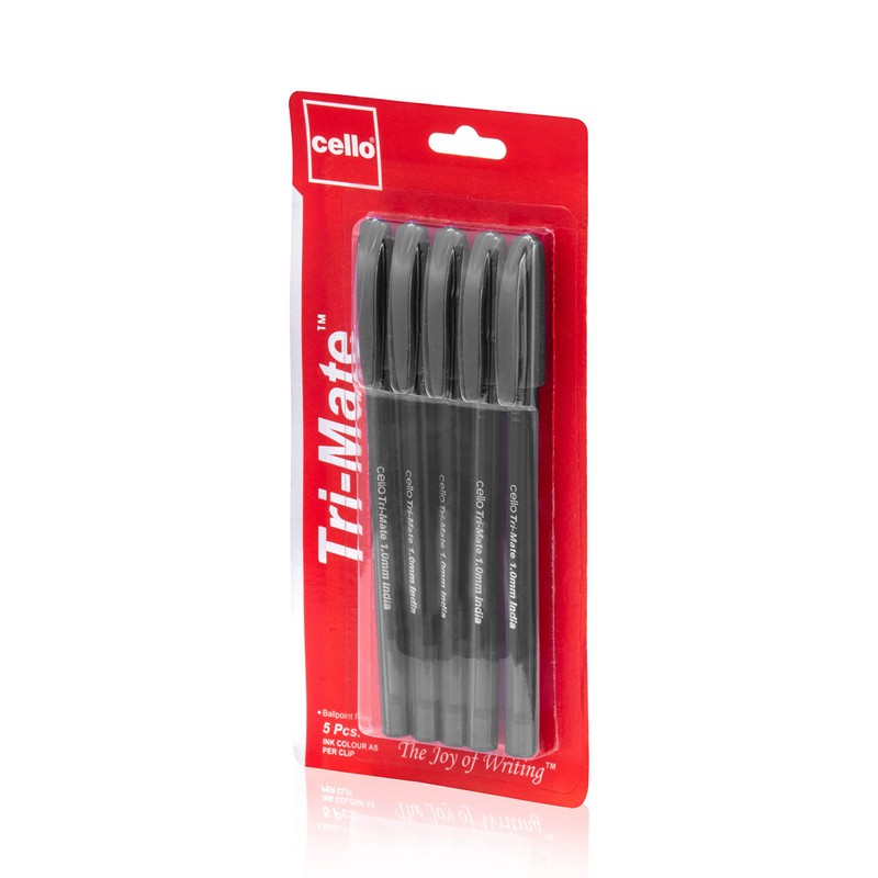 Cello Ballpoint Pens, Tri-Mate Medium Point Biros Multipack Pens |