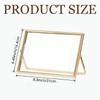 Odowalker 2 Pcs Gold Floating Picture Glass Photo Frame, Glass