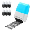 Identity Theft Protection Roller Stamp Set, Including 6-Pack Refills -