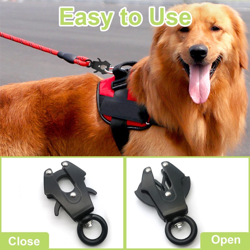 UFURMATE Frog Clip, Space Aluminum Locking Dog Leash Buckle Heavy-Duty
