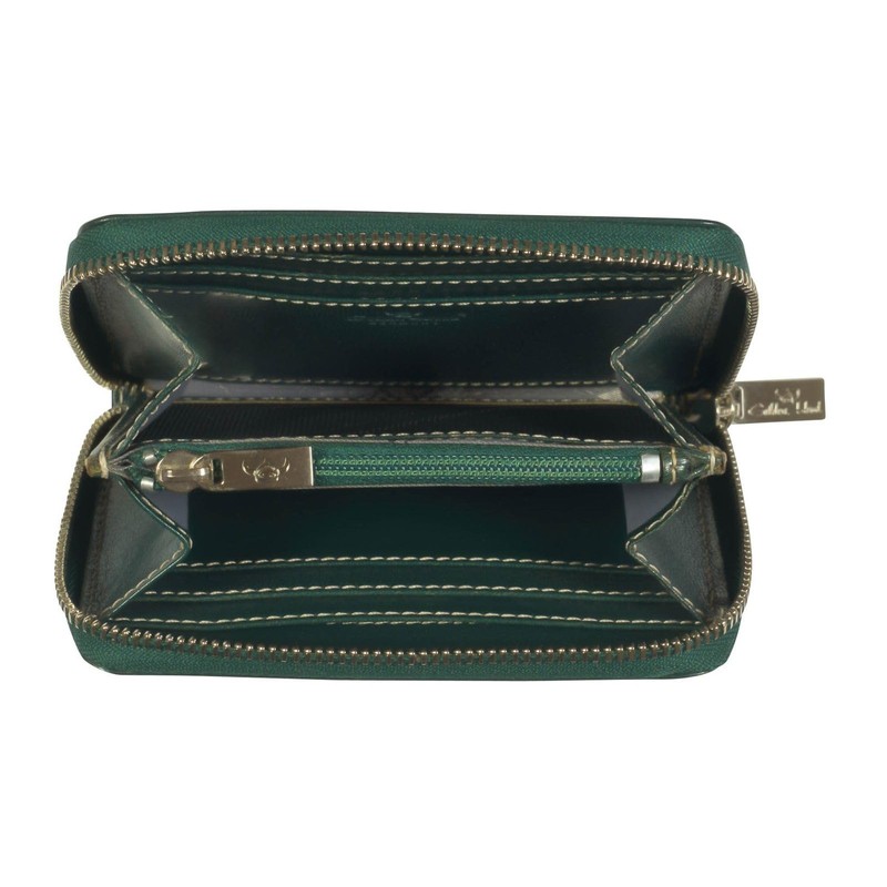 Golden Head Venezia Zipped Billfold Coin Wallet Green, Green, Modern