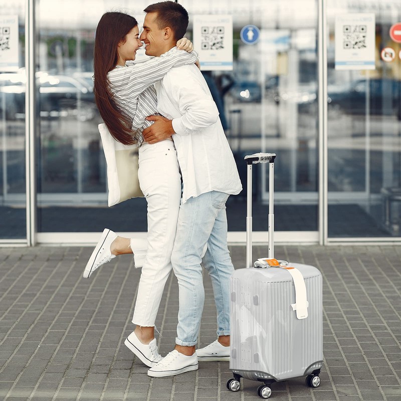 JZRTravel Luggage Covers for 30 Inch Suitcase Protector, Thicken Clear