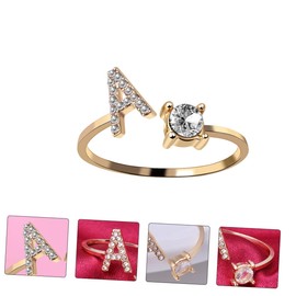 Elegant Female Ring Creative Adjustable Ring Fashion Finger Accessory for Engagement Birthday Wedding