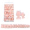 120 Piezas Francés Uñas Postizas, Rosa Natural Degradado Artificiales Uñas