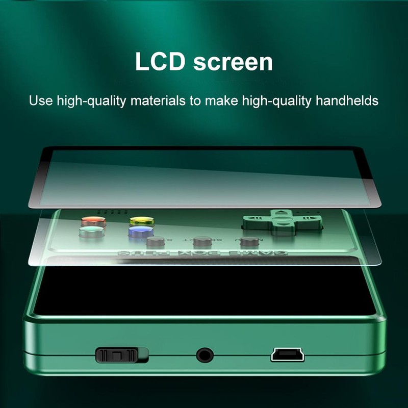 Handheld Game Console Portable Rechargeable Retro Video Game Console Support