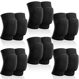 Yunsailing 6 Pairs Volleyball Knee Pads for Women Men, Soft Breathable Volleyball Tactical Knee Pads Workout Protector for Basketball Football Hockey 