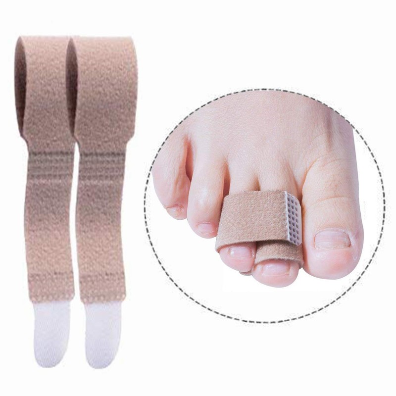 LHKJ Pack of 10 Hammer Toe Bandages, Toe Corrector Bandages,