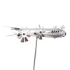 Aircraft Wind Sculpture Wind Powered Rotate Stainless Steel Airplane Windmill