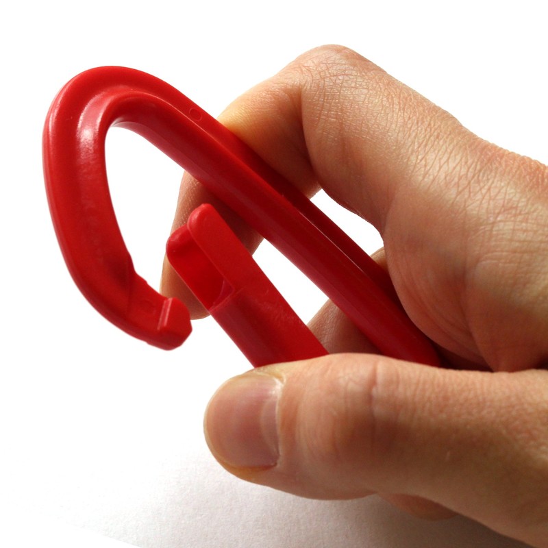 YKK Plastic Carabiner 4.3cm×6.5cm Black IN75-580