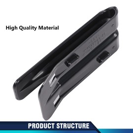 PIT66 Crew Rear Seat Bumper Cushion Bracket Repair Compatible with Chevy GMC Silverado Sierra 1500 2008-2013 (*2007 New Body Style Only) / 2500 3500 2008-2014 Crew Cab Models Only