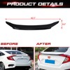 Xotic Tech 4DR JDM Style Glossy Black Rear Trunk Lip