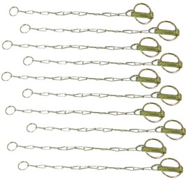 Replacement for fits Pack of (10) Lynch Pins w/ Chains 154152 Fits Universal Makes & Models