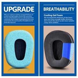 B450-XT B550-XT Kit Replacement Ear Pads Cushion Compatible with B450-XT B550XT Headset I B450 B550 XT Accessories (Cooling Gel)