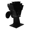 Heat Powered Fireplace Fan 4 Blades Aluminum Alloy Stove Fan